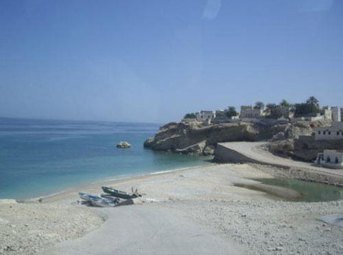 Oman, spiaggia di Tiwi.